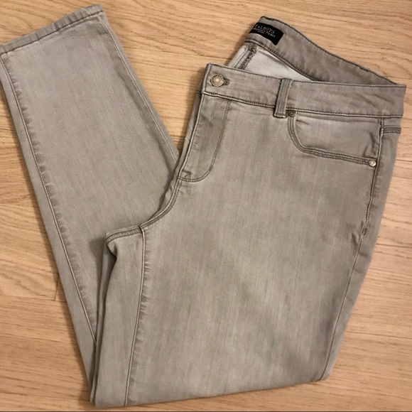 Talbots Denim - Talbots Plus Size Flawless 5 Pocket Pants in Gray